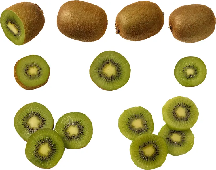 Fresh Kiwi Fruit and Slices