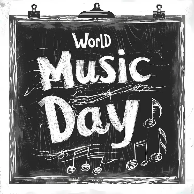 World Music Day Celebration Stamp