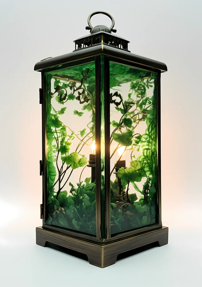 Green Lantern with Plants