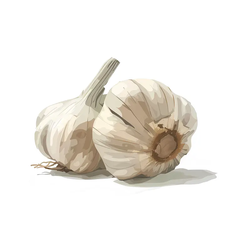 Garlic Bulbs Illustration