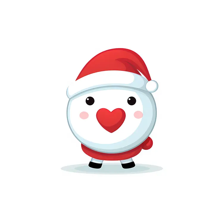 Cute Santa with Heart