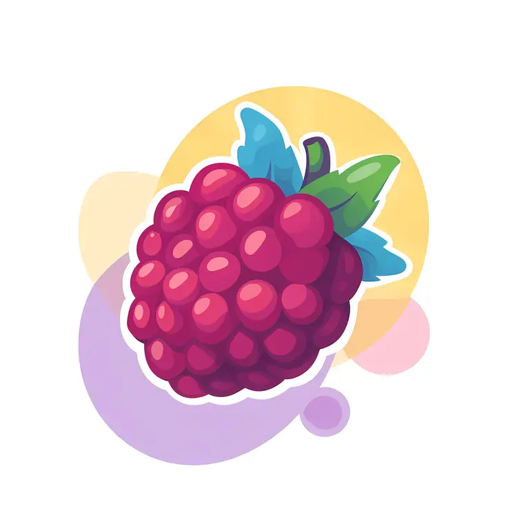Cute Red Berry Cartoon Illustration