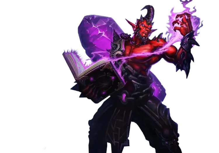 Demon Character with Magic Book