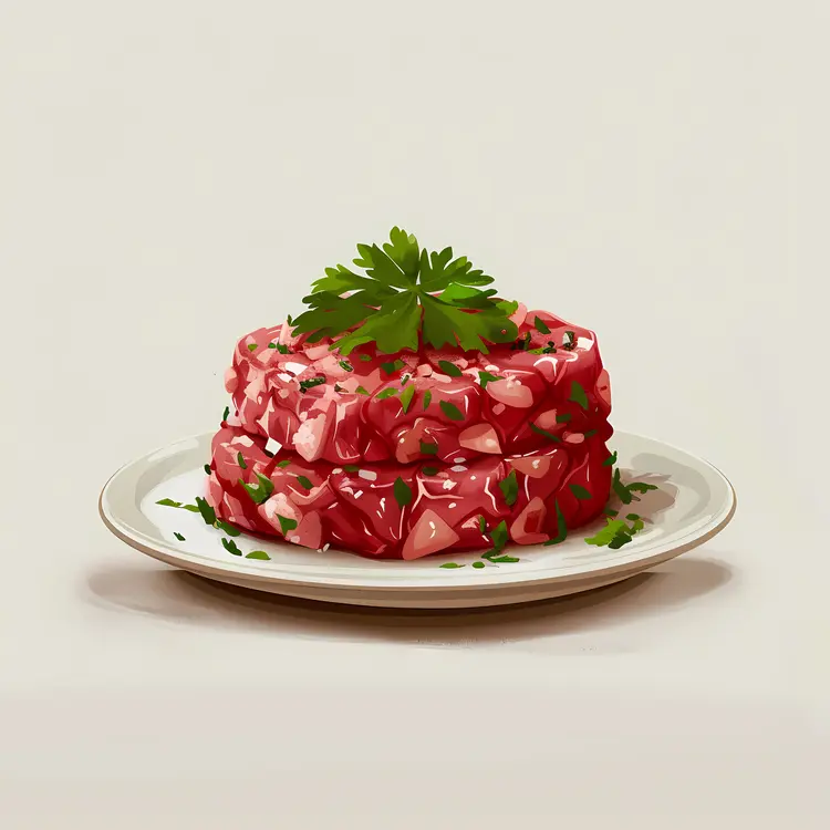 Stacked Tartare with Parsley