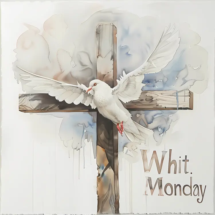 Whit Monday Cross with Dove