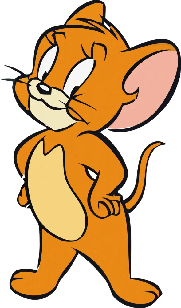 Orange Mouse Standing Proud