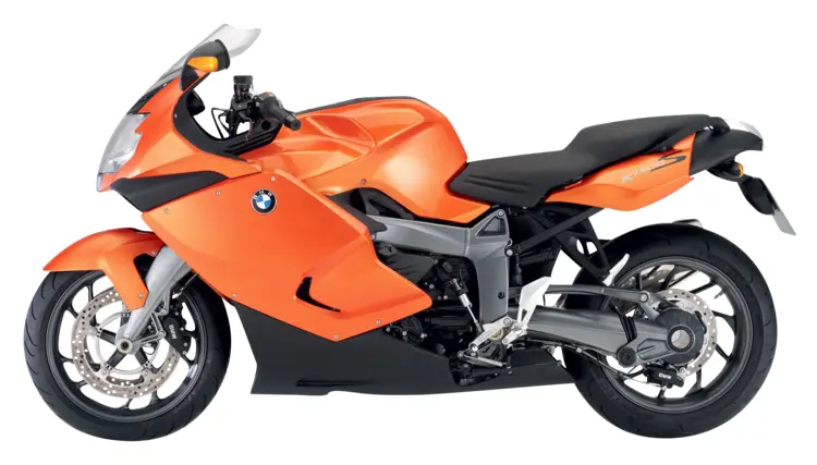 Orange Sports Motorcycle