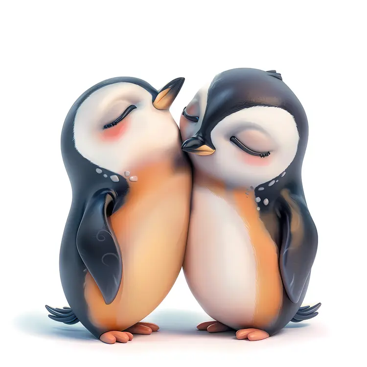 Charming Penguin Duo