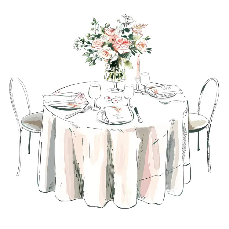 Charming Floral Table Setting