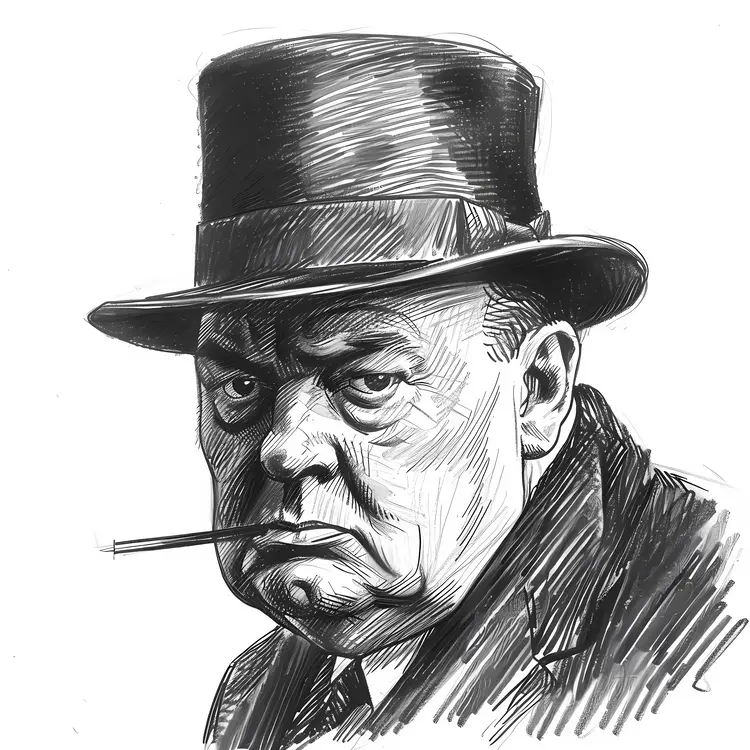 Man with Hat and Cigar