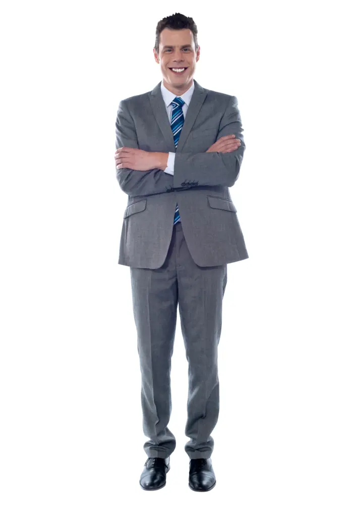 Man in Gray Suit