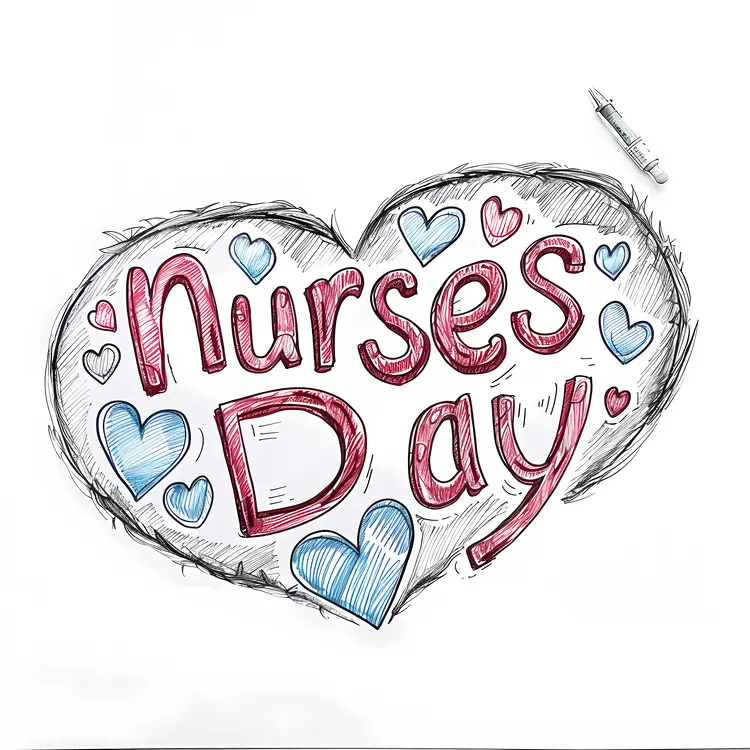 Nurses Day Heart Design