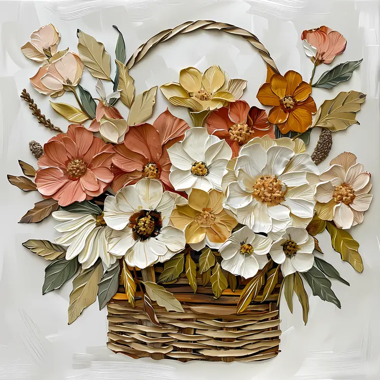 Beautiful Flower Basket Arrangement