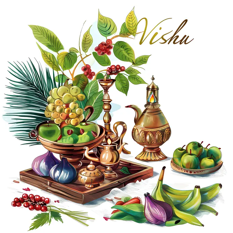 Traditional Vishu Arrangement