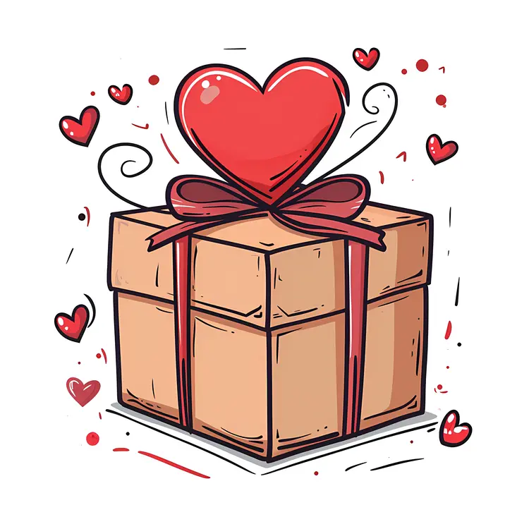 Gift Box with Heart