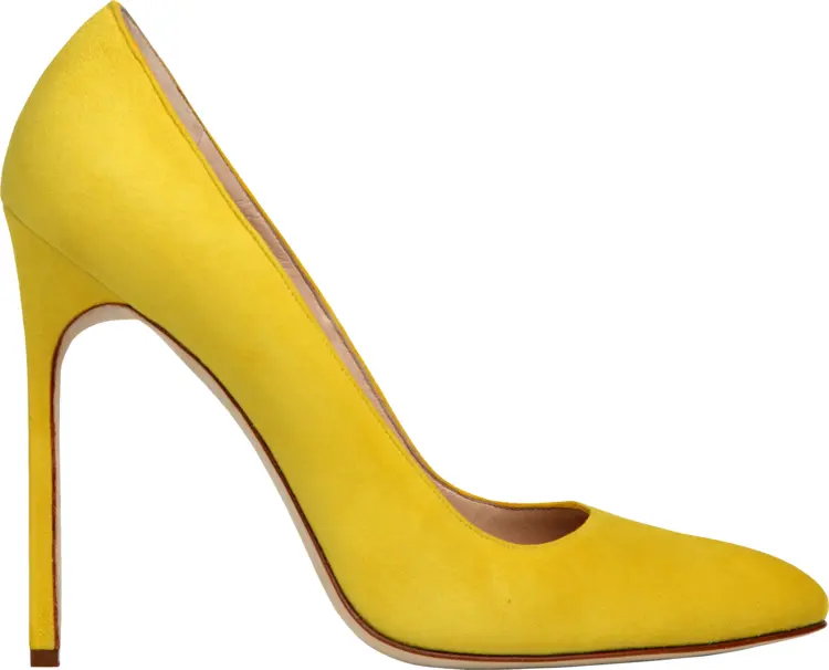 Elegant Yellow High Heel Shoe
