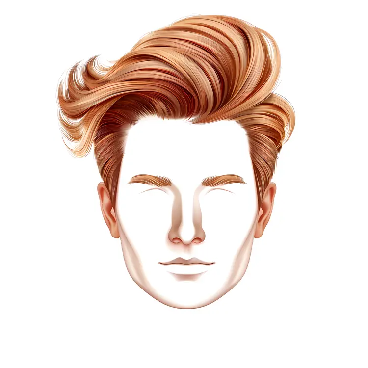 Stylized Red Hair Illustration