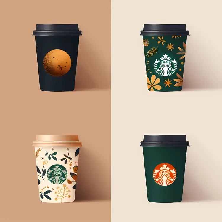 Beautiful Starbucks Cups Design