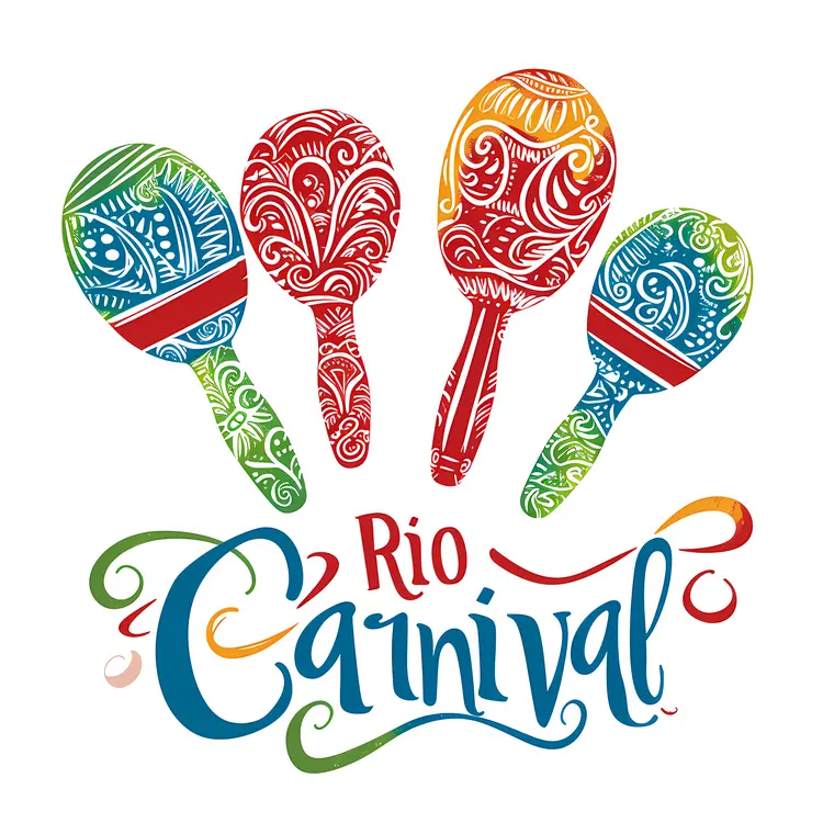 Decorative Maracas for Rio Carnival