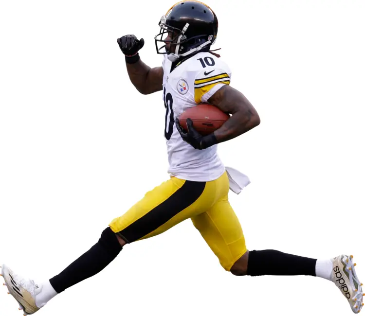 Football Player Running with Ball