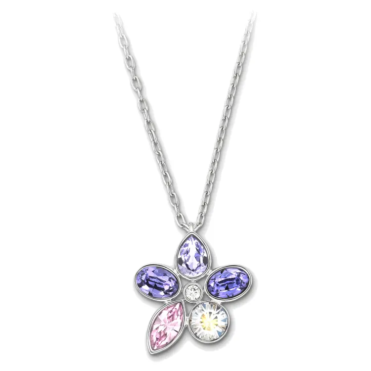 Colorful Flower Pendant Necklace