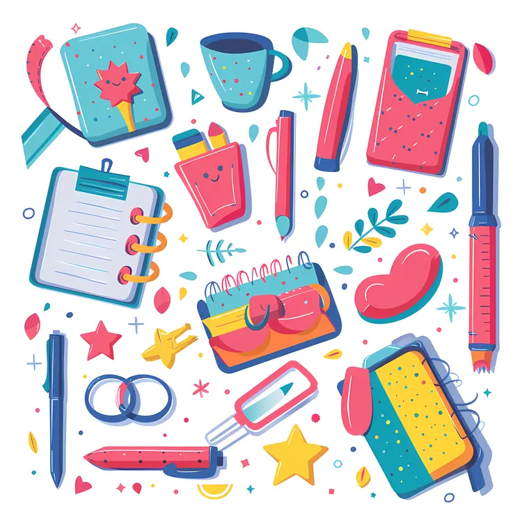 Charming Stationery and Notebook Doodles
