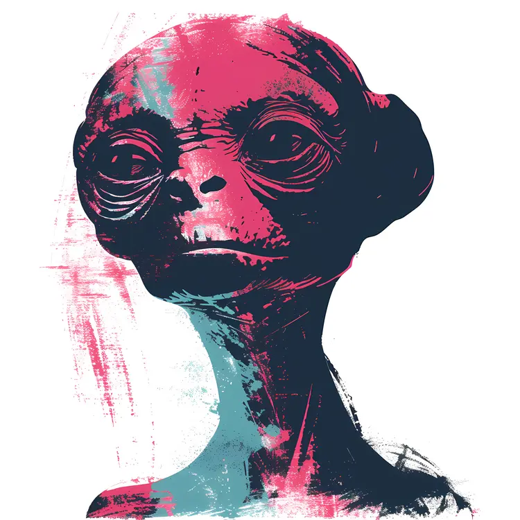 Colorful Alien Character Illustration