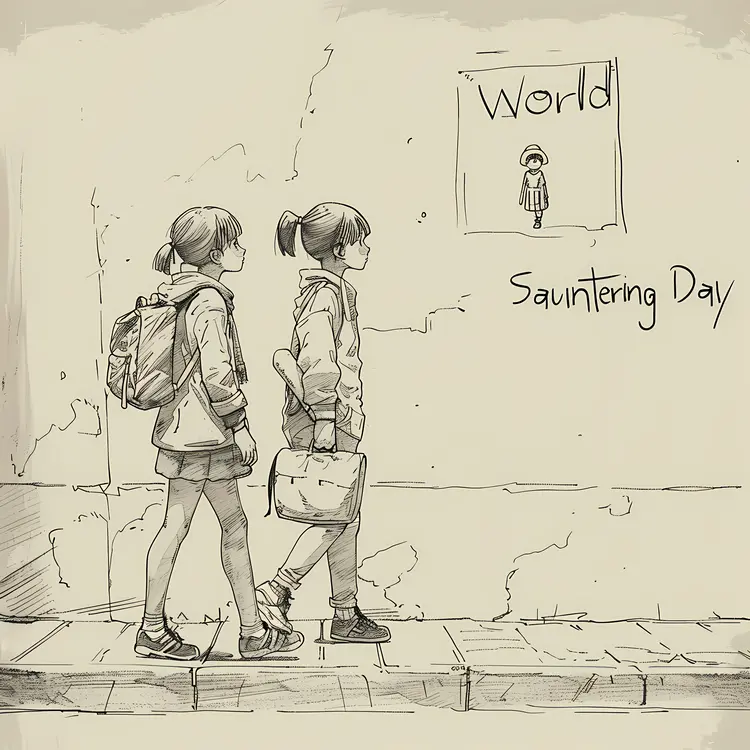World Sauntering Day Sketch
