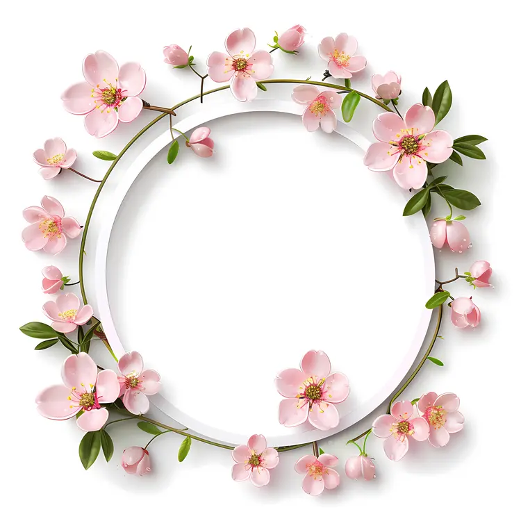 Pink Blossom Wreath