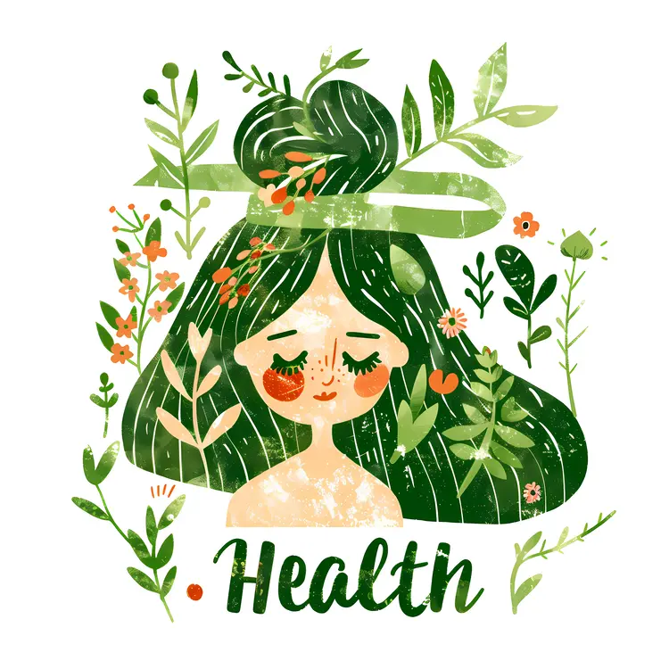 Health Concept with Nature Elements