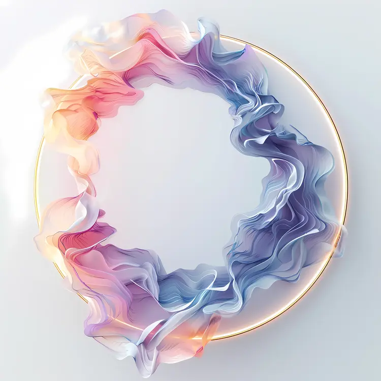 Soft Fabric Wreath with Pastel Colors