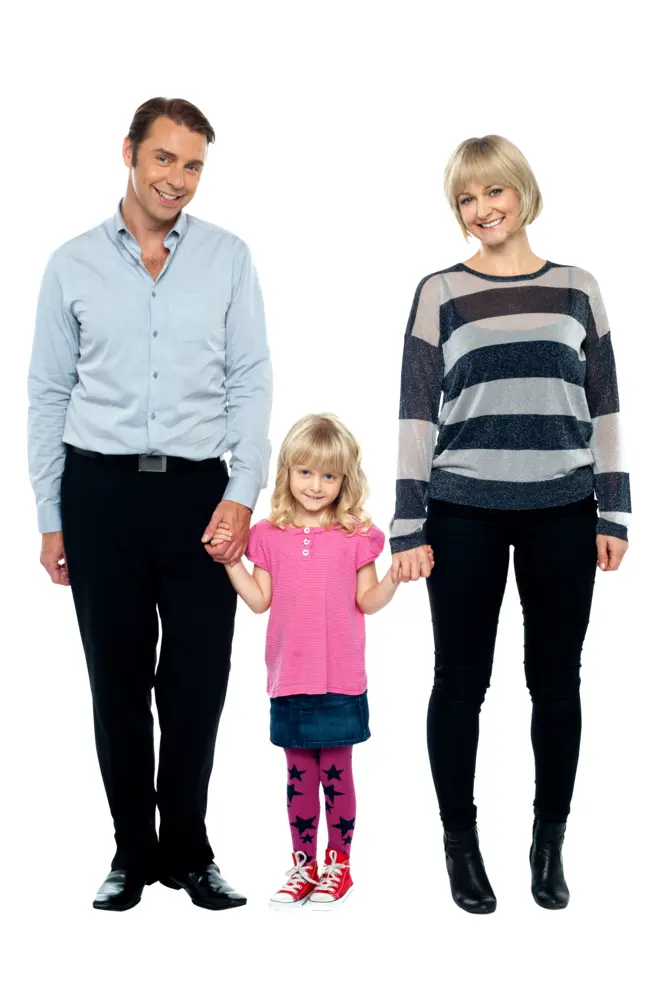 Happy Family with Daughter