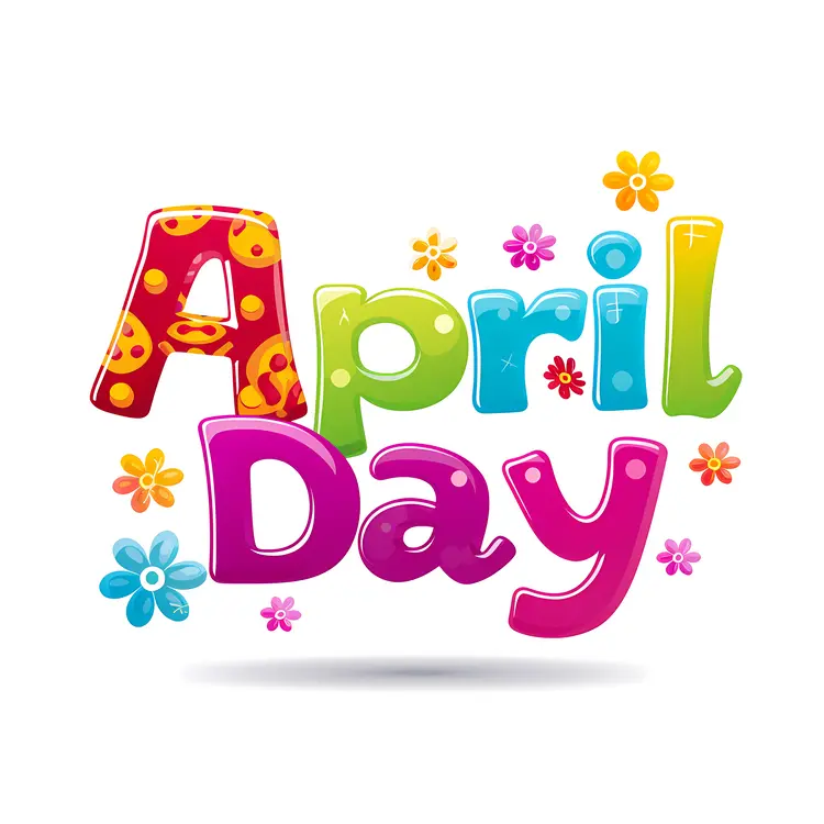 Colorful April Day Celebration with Flowers