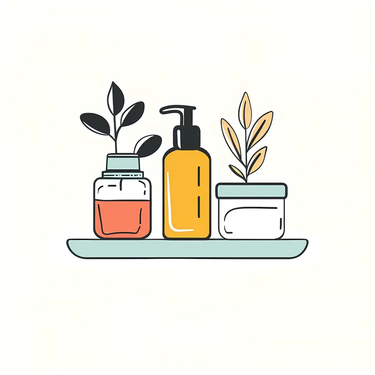 Skincare Products with Plants