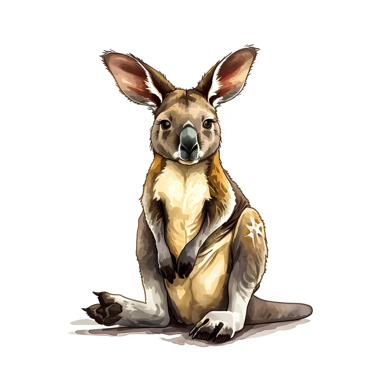 Cute Kangaroo Illustration