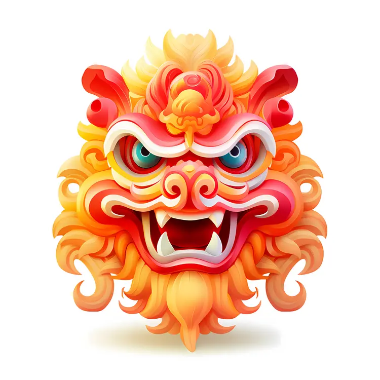 Majestic Dragon Head Illustration
