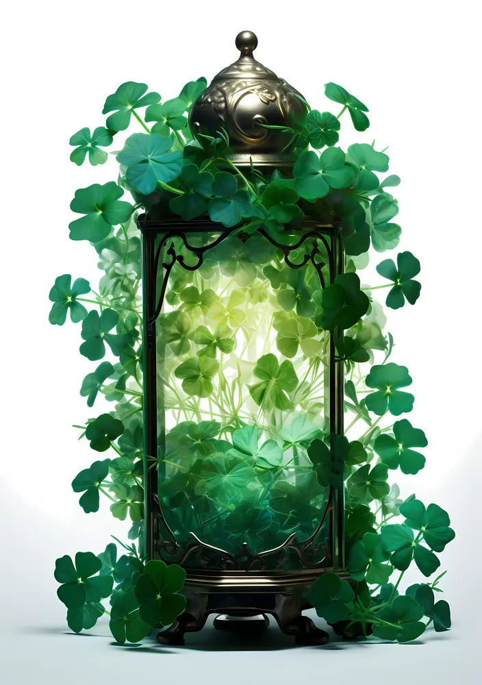 Green Lantern with Clovers