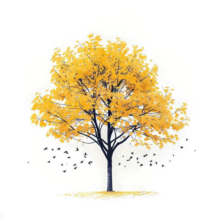 Yellow Tree in Autumn