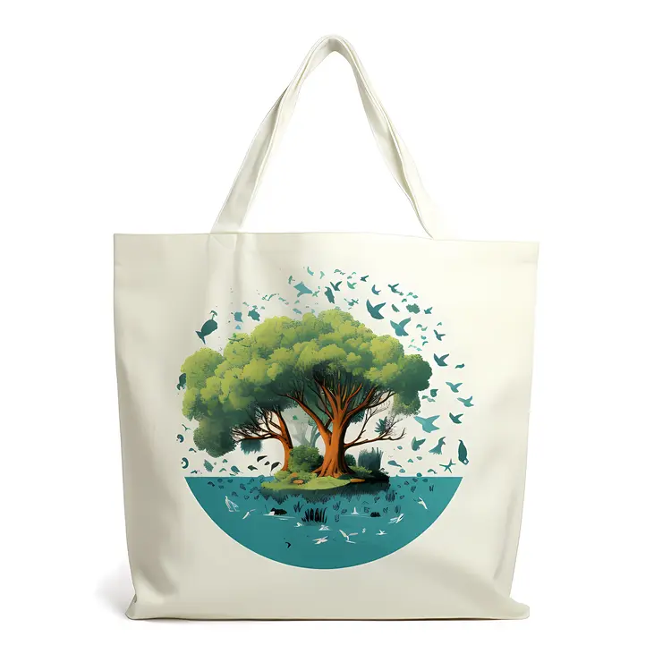 Tree with Birds and Nature