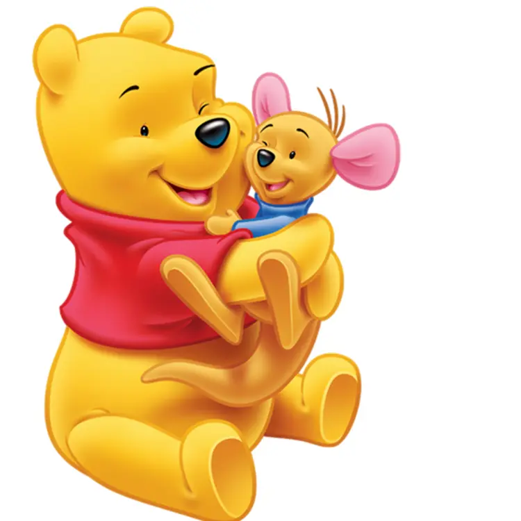 Yellow Bear Hugging Small Mouse