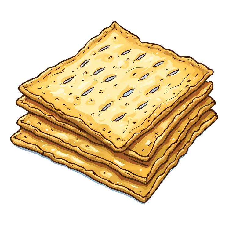 Golden Layered Crackers