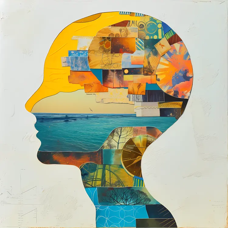 Abstract Head Collage