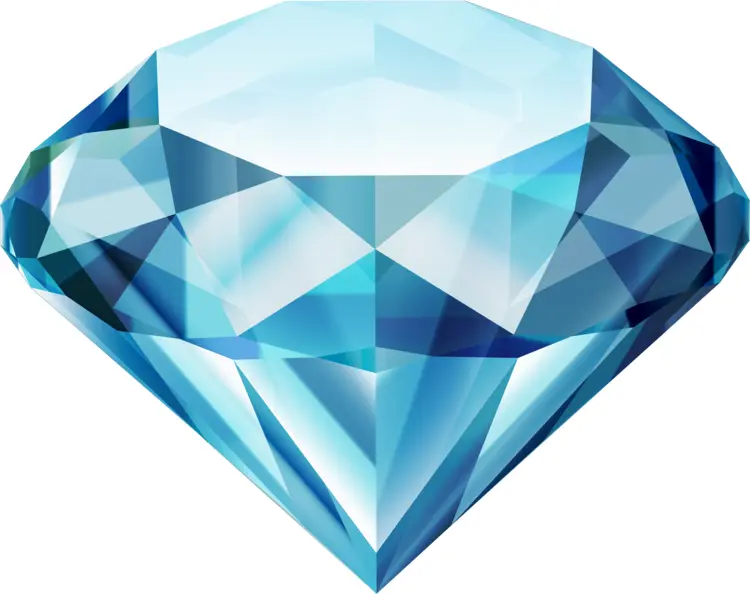 Shiny Blue Diamond Icon