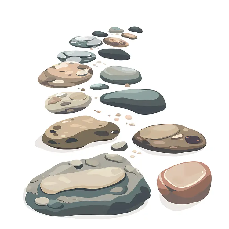 Colorful Stones Path