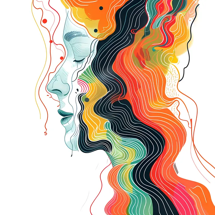 Colorful Silhouette Illustration