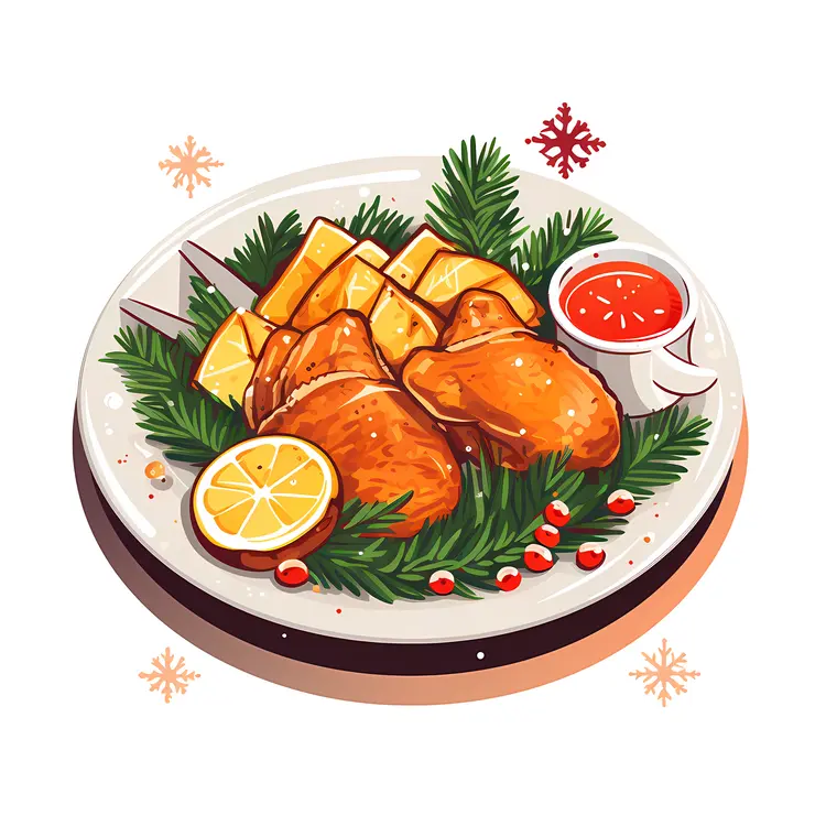 Festive Roast Chicken with Lemon and Herbs
