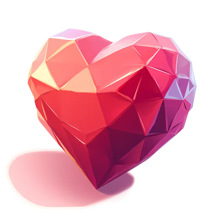 Red Crystal Heart