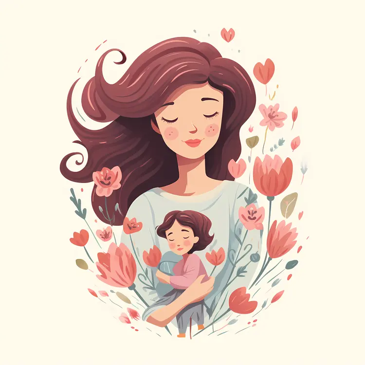 Mother Embracing Her Child