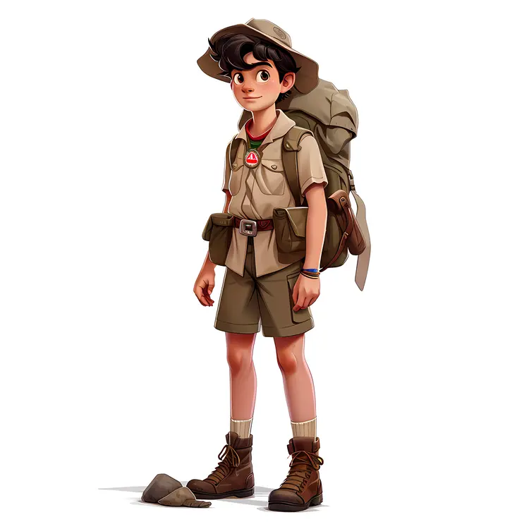 Boy Scout Ready for Adventure