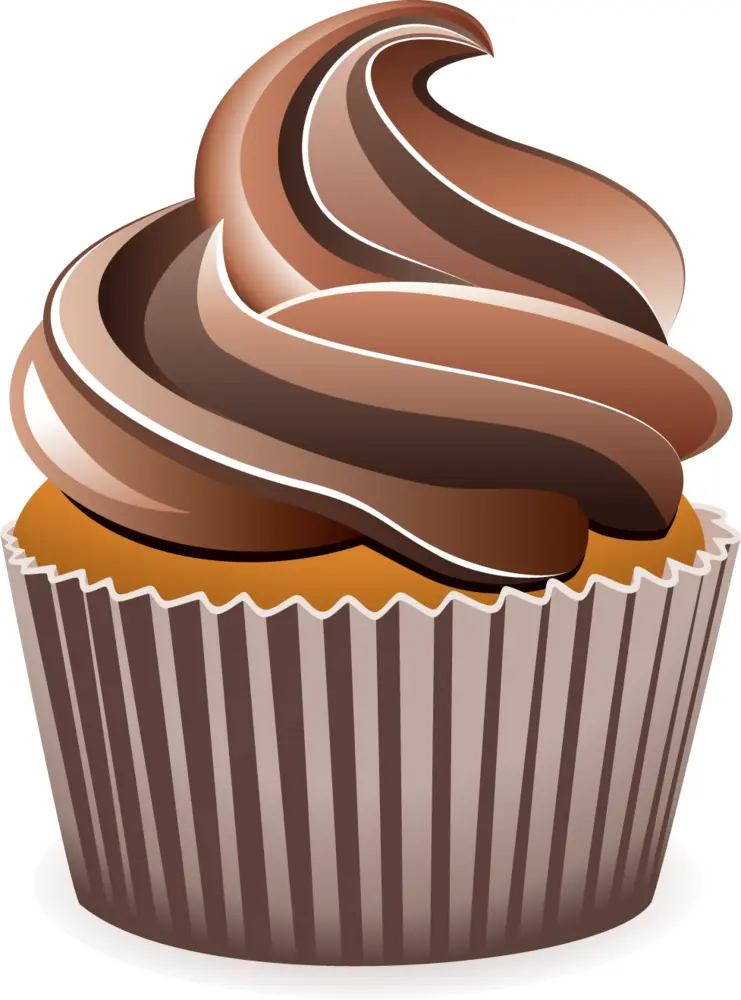 Delicious Chocolate Cupcake with Swirled Frosting
